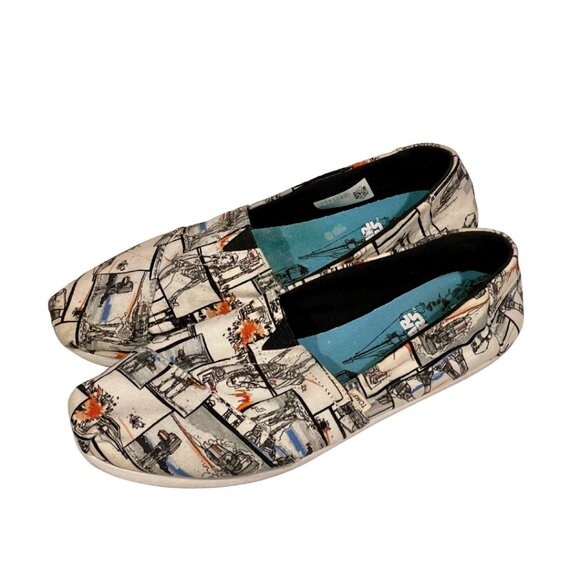TOMS x Star Wars Slip On Canvas Loafers Size 8 Women’s Limited Edition Sneakers - Picture 1 of 7